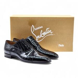 Christian Louboutin Greggo Oxford Tuxedo Patent Leather Shoes Black - NWB $995